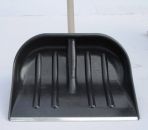 Deluxe 47cm Black Metal Bladed Snow Shovel With D-Handle