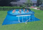 Intex Oval Framed Inflatable Pool Package 18ft x 10ft x 42"
