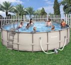 Bestway Steel Pro Beige Metal Frame Round Pool 18ft x 52"