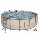Bestway Steel Pro Beige Metal Frame Round Pool 15ft x 48"