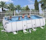 Bestway Steel Pro Silver Rectangular Frame Pool With Pump 18' x 9' x 48"