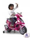 Injusa Duo Pink Scooter With Helmet 6 volt