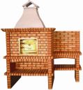 Classic Brick Pizza Outdoor Oven With Shelf & Back Wall