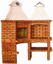 Classic Brick Pizza Outdoor Oven & Barbecue Corner Unit