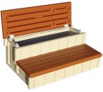 Storage Double Step- Redwood