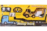 Radio Controlled 1:32 Scale Lorry With Excavator 2- in-1 0232B