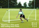 8ft x 4ft Steel Freestanding Five A Side Goals Pair