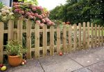 Curved Lollypop Palisade Fence Panel