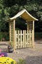 Paled Lych Gate Pair