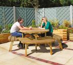Round Garden Table With Seats