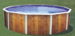 Mirage Wood Effect Round Steel Pool 15ft