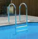 Wooden Pool Stainless Steel Ladder
