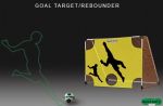 Quad-Netz 3- Football Goal, Rebounder Goal & Rugby Conversion Posts- 7' x 5' System