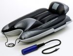 Snow AirKat Black Inflatable Sledge Toboggan