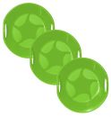 Snow UFO Sledge- Pack Of 3