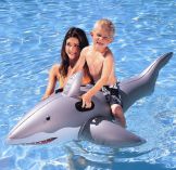 Great White Shark Rider Pool Inflatable