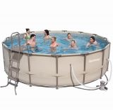 Bestway Steel Pro Beige Metal Frame Round Pool 15ft x 48"