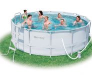 Bestway Steel Pro Silver Metal Frame Round Pool 14ft x 48"