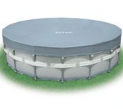 Intex Deluxe Grey 18ft Metal Frame Winter Debris Pool Cover