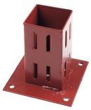 Metpost Bolt Down Post Support - Wedge Grip (Red) 100mm