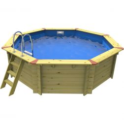 Eco Octagonal Wooden Pool - 3.71m x 3.71m by Plastica