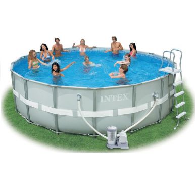 Intex ultra frame pool winter