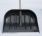 Deluxe 47cm Black Metal Bladed Snow Shovel With D-Handle