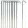 Steel Net Pegs - Set of 10