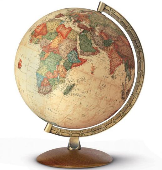 Antiquus Illuminated Globe 30cm