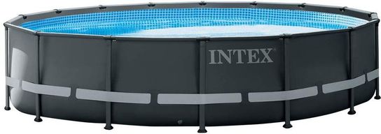 Intex Ultra XTR Frame Round Metal Pool 16ft x 48in With Sand Filter Pump- 26326NP 
