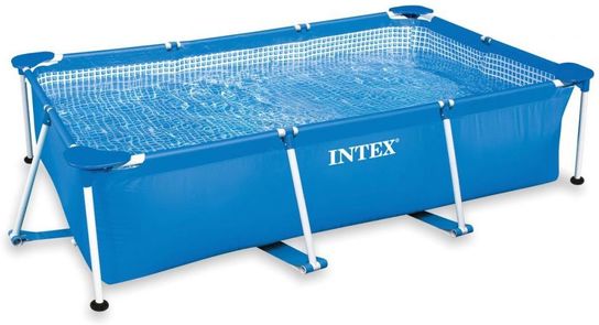 Rectangular Metal Frame Pool - 2.2m x 1.5m x 600mm (No Pump) by Intex