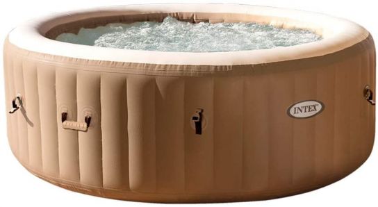 PureSpa 6 Person Bubble Inflatable Hot Tub by Intex