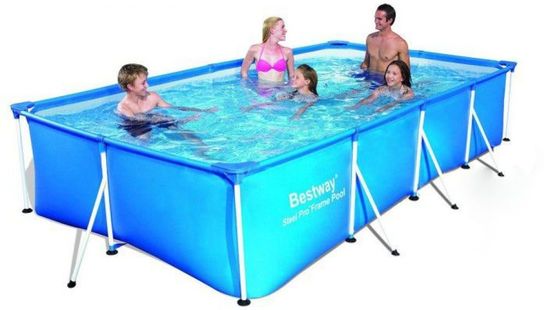 Rectangular Frame Paddling Pool 157" No Pump - 56405