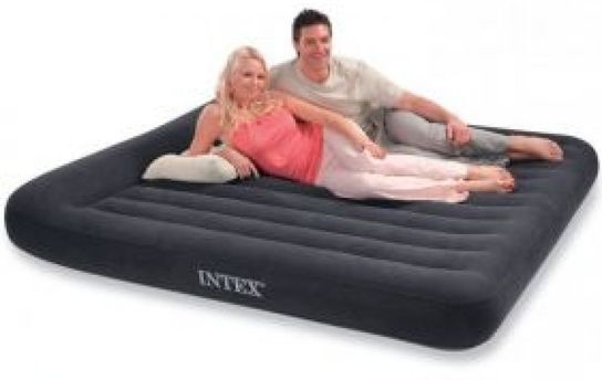 Intex King Size Pillow Rest Classic Air Bed 80" x 72"