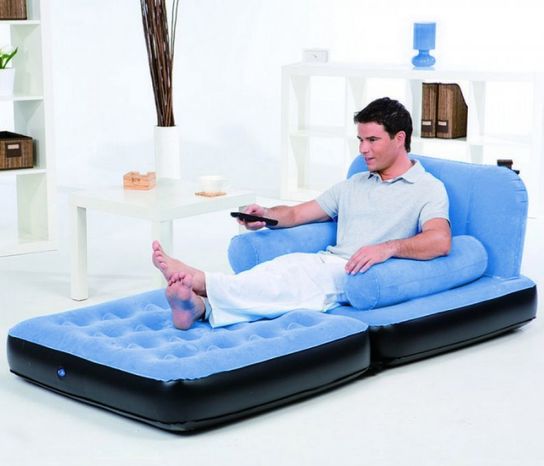 Single Multi-Functional Couch- Blue by Bestway