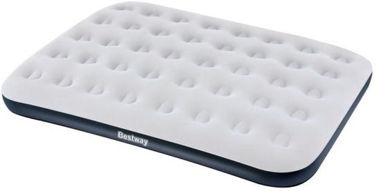 Double Flocked Air Bed Phthlate Free 75" x 54" by Bestway