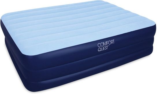 Comfort Quest Premium Queen Air Bed With Built-In Pump 80" x 60"