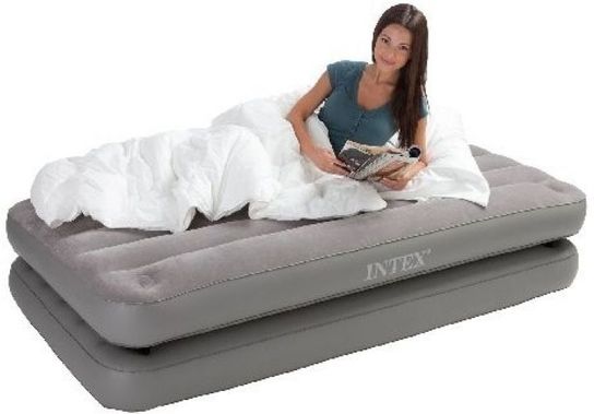 Twin Size 2-In-1 Air Bed 75" x 39" by Intex