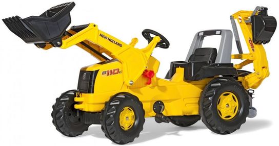 Rolly Junior New Holland Tractor with Frontloader and Rear Excavator