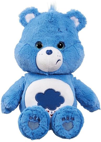 Care Bear Grumpy Bear Medium Plush Toy with DVD