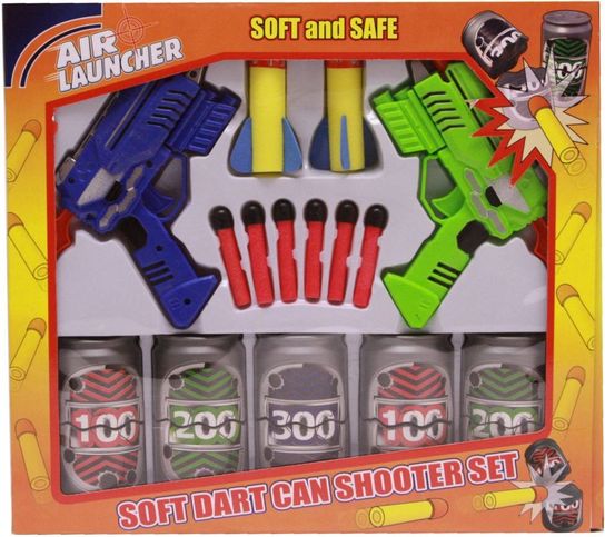Twin Dart Gun Can-Buster Game Tin Can & Shooting Game by Street Kidz