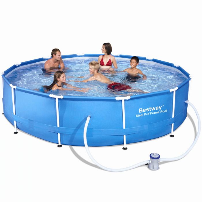 Bestway Steel Pro Metal Frame Round Pool 12ft x 30" 56062 Metal