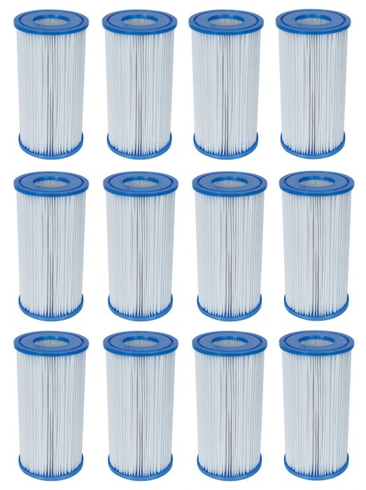 Bestway 58012 Type III Cartridge Filter Pack Of 12 Pool Filters