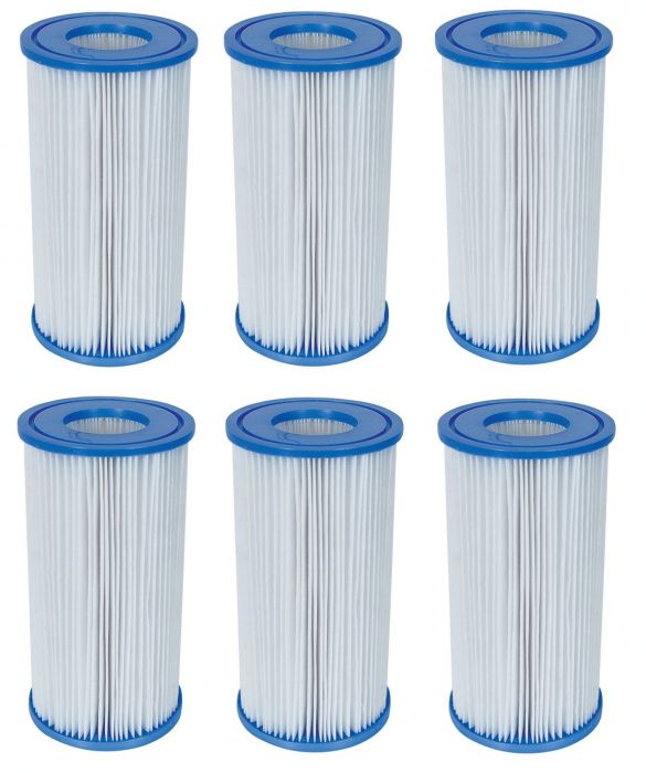Bestway 58095 Type IV Cartridge Filter Pack Of 6 Pool Filters