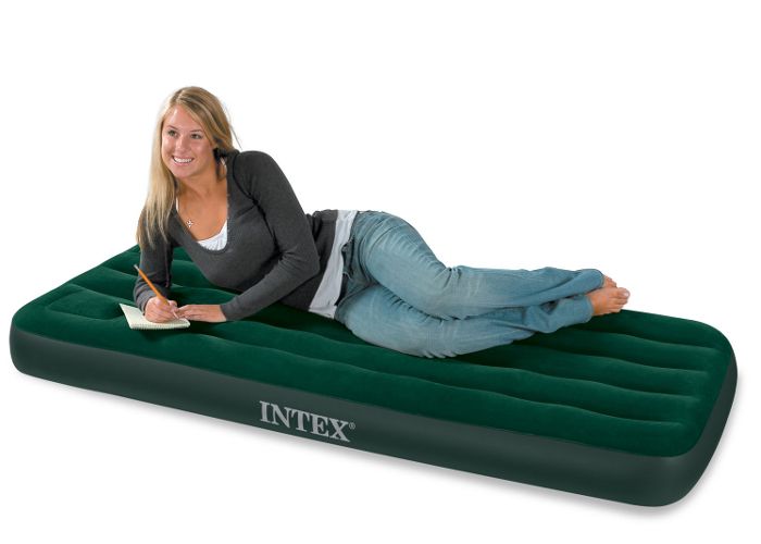 Intex JR. Twin Easy Inflate Downy Air Bed 75" x 30" Air Beds and Pillows