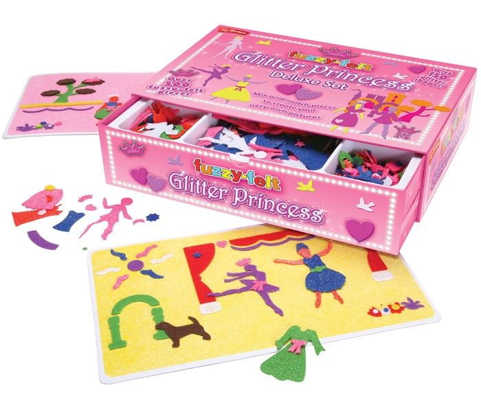 Fuzzy Felt Glitter Princess Set Craft Range