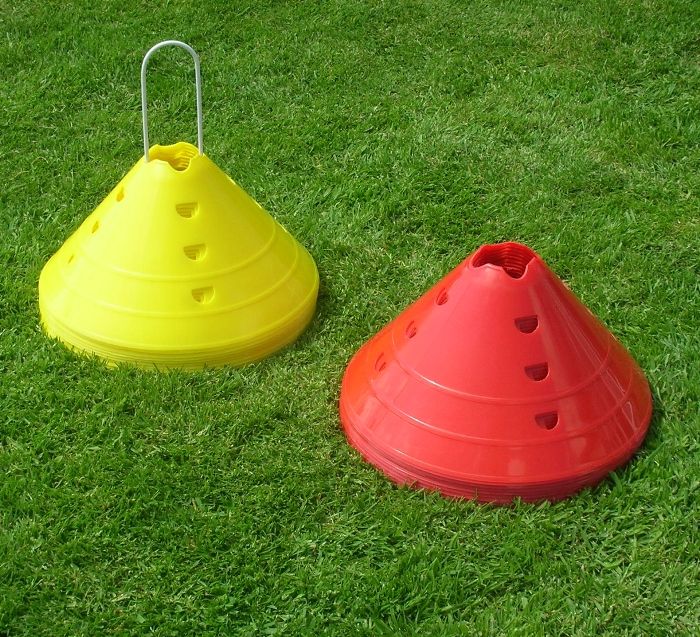 Large Marker Cones Set of 20 Football Training Equipment