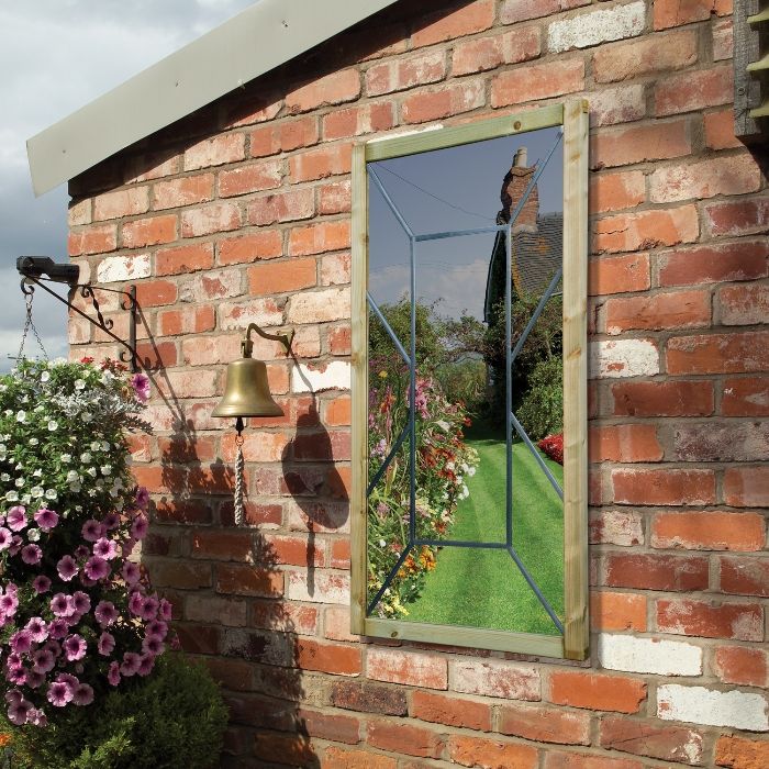 Garden Mirror Perspective Window Grange Trellis