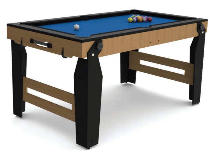 Riley 5ft Rolling Lay Flat Folding Pool Table Pool Tables