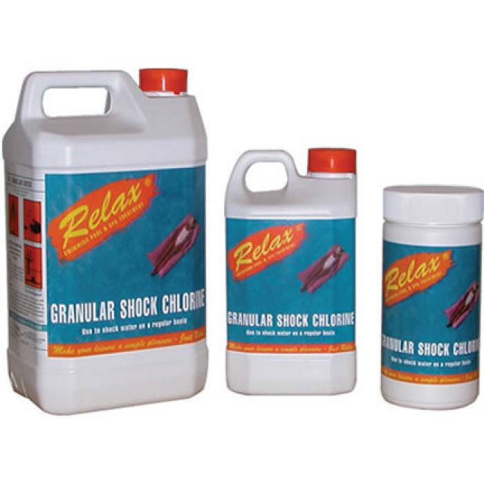 Granular Shock Chlorine 2Kg x 6 Chemicals For Spas, Above & In Ground
